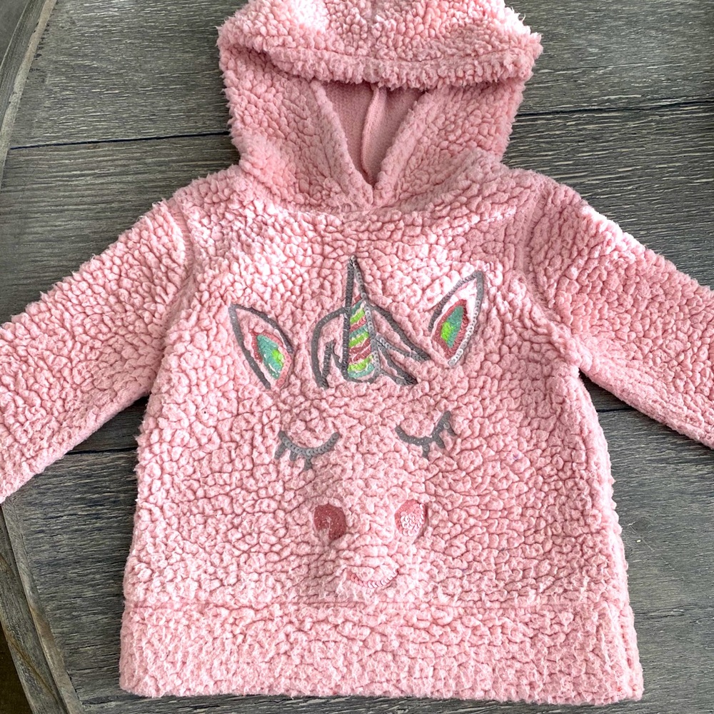 Girls Unicorn Hoodie size 4